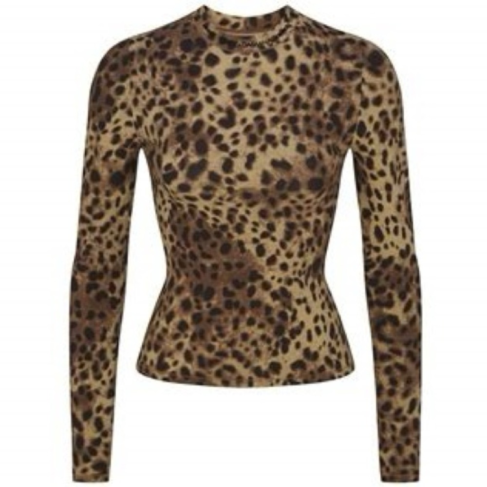 SKIMS x Dolce&Gabbana Cotton Jersey Long Sleeve T-Shirt